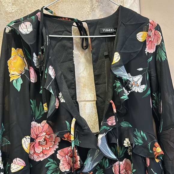 Yumi Kim FLORAL long sleeve dress size XXS - Picture 2 of 11